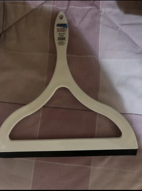 Herramienta de limpieza de ventanas con escobilla de ducha 10 pulgadas blanca NUEVA*ENVÍO GRATUITO