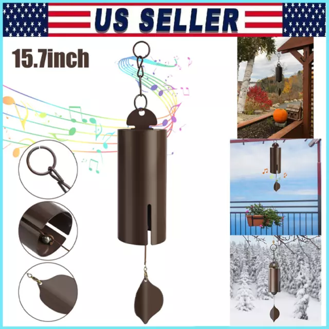 Large Deep Resonance Serenity Metal Bell Heroic Wind Chimes Outdoor Home Decor