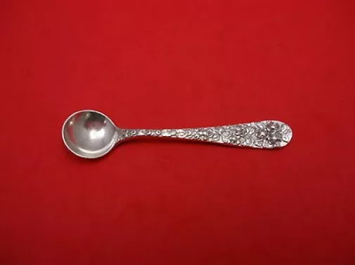 Baltimore Rose by Schofield Sterling Silver Salt Spoon Master 3 1/2" Antique