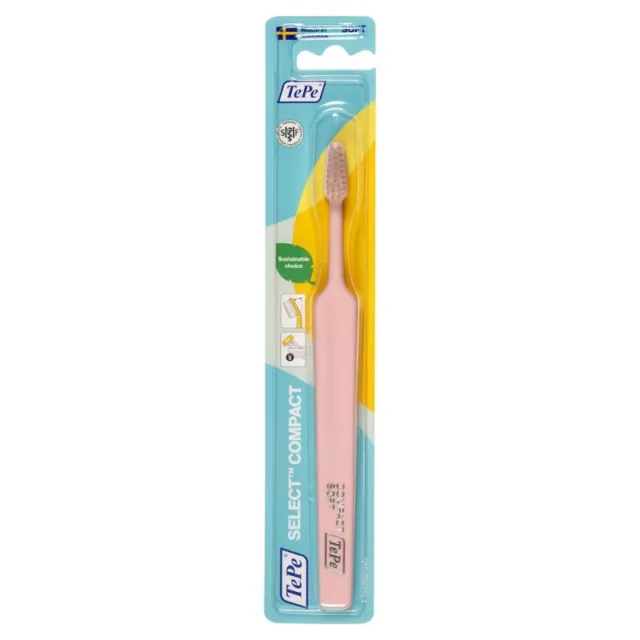 TEPE Compact Soft - Toothbrush with soft bristles in assorted colors