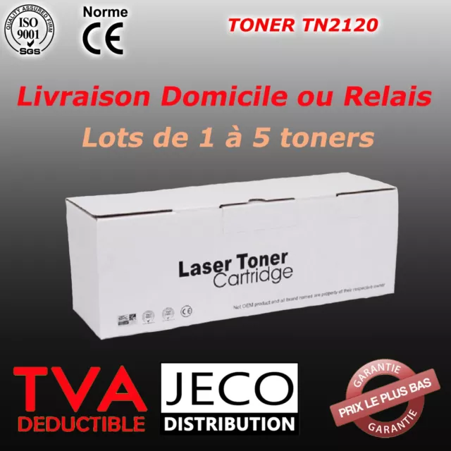 Toner Laser TN2120 compatible Brother DCP-7030 MFC7040 DCP-7045N HL-2140 HL2150