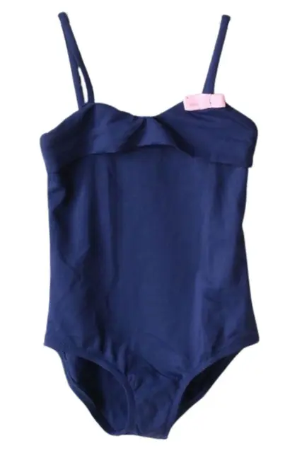 BNWOT - MELISSA ODABASH pink & white Swimsuit - 10 - small fit so  6-7-8-9-10yr!?