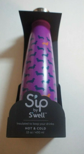 Sip by Swell Insulated Water Bottle top dog 15oz/450mL hot & cold