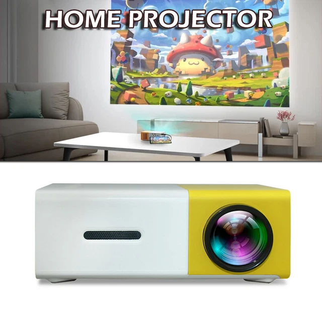 Portable Mini Pocket ED Projector 1080 Full HD Home Theater USB HDMI AV SD ~b
