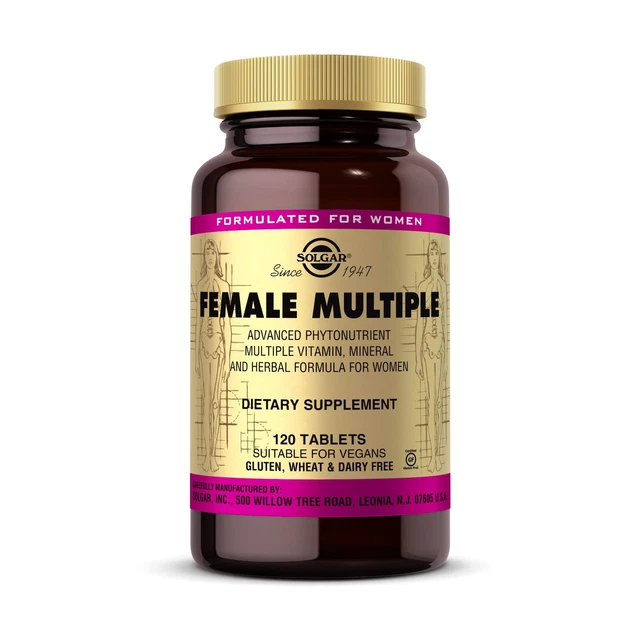 FEMALE MULTIPLE TABLETS Pack of 120 Supports Healthy Blood & Fights ...