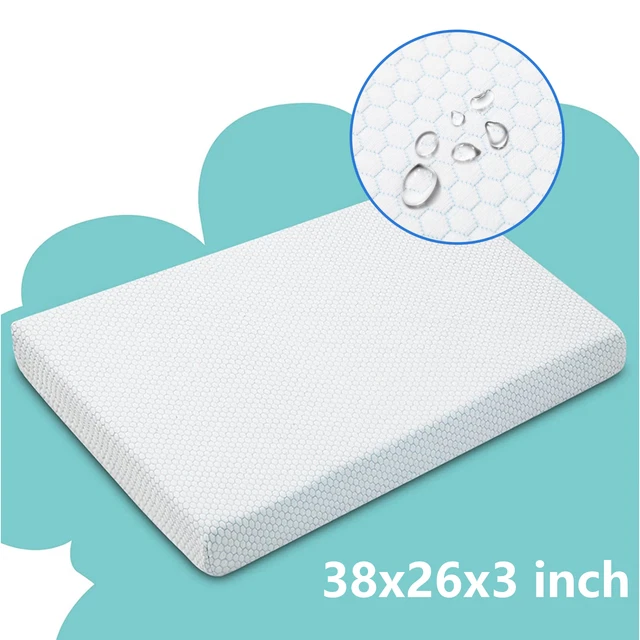 Pack and Play Mattress Portable Memory Foam Mattress with Removable Cover 3 Pack