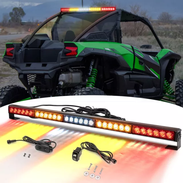 30" inch Rear Strobe LED Chase Light Bar For ATV UTV Polaris RZR Can am X3 Honda