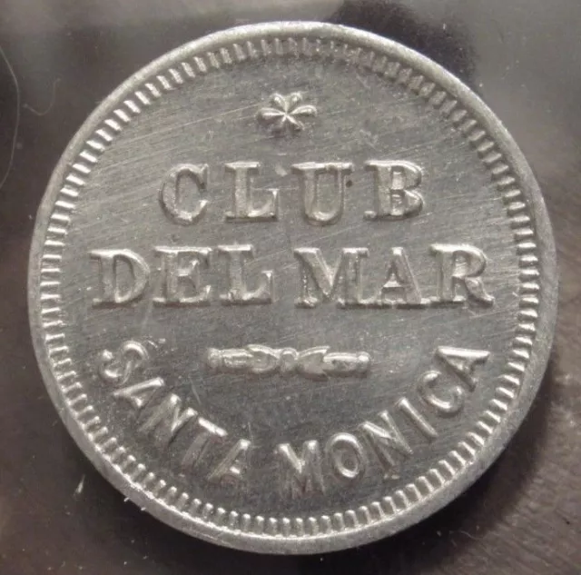 Vintage Club Del Mar Santa Monica, CA Anillo Restrike Token - California