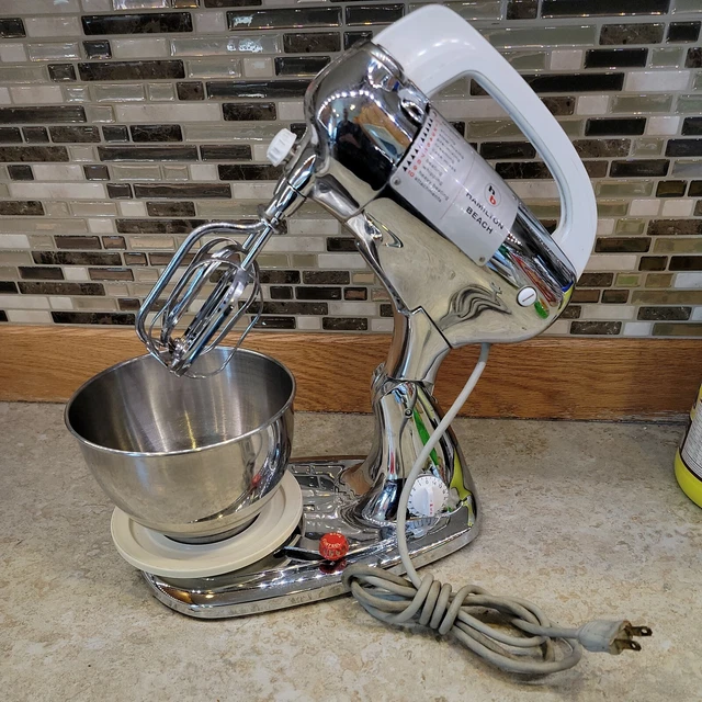 HAMILTON BEACH SCOVILL Stand 10 Speed Mixer Model K Chrome 1938 89.89