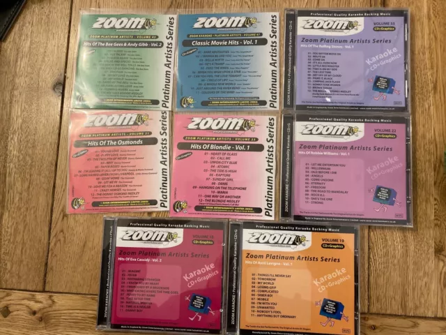 8 Zoom karaoke Discs CD&G