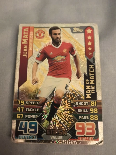MATCH ATTAX 15/16 Extra MOTM Juan Mata £1.00 - PicClick UK