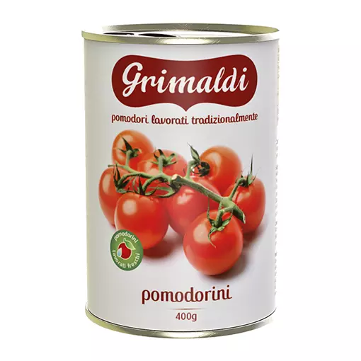 Pomodorini Grimaldi 400g lavorati tradizionalmente confezione da 24 barattoli