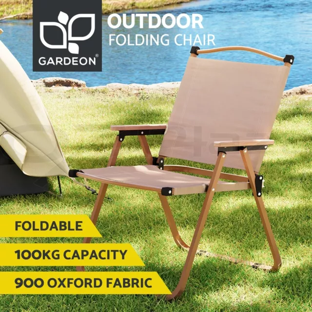 Gardeon Outdoor Camping Chairs Portable Folding Beach Chair Patio Furniture