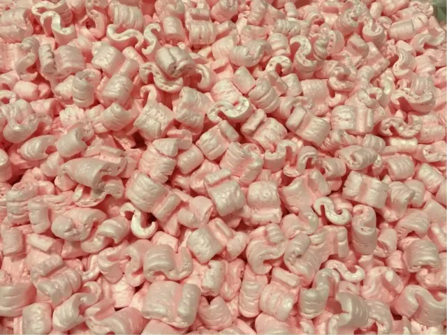 Packing Peanuts Shipping anti Static Loose Fill 30 Gallons 4 Cubic Feet Pink