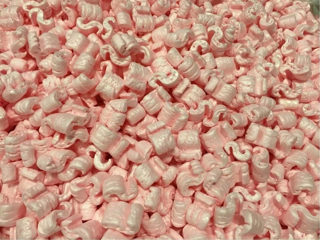 Packing Peanuts Shipping anti Static Loose Fill 30 Gallons 4 Cubic Feet Pink