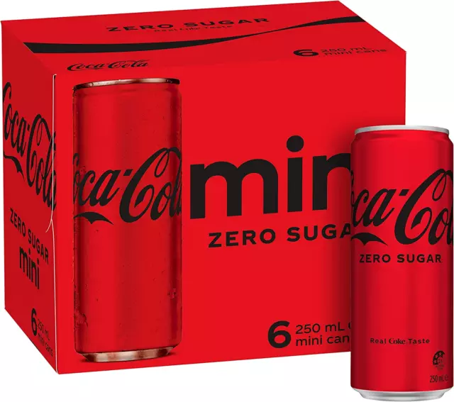 Coca-Cola Zero Soft Drink Can 330ml Pack of 24