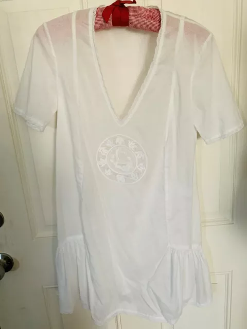 Twenty8Twelve By Sienna Miller White Cotton Tunic Delicate Embroidery