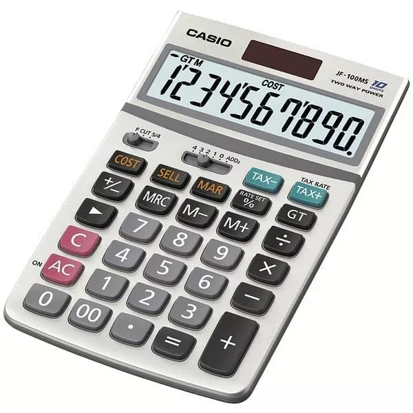 CASIO JF100MSSIH Solar Calculator