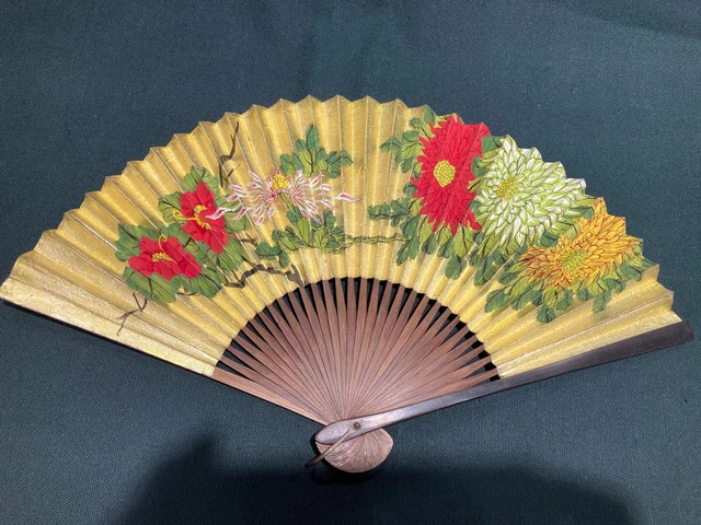 Antique 14" Hand Fan.  Excellent Condition.