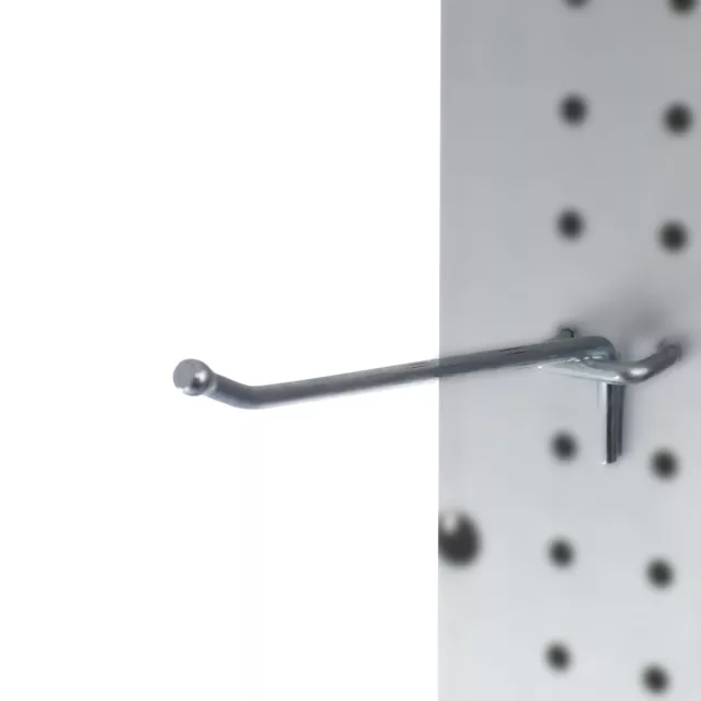 Presa Heavy Duty Metal Peg Board Shelving Hooks (2, 4, 6, 8-in long)
