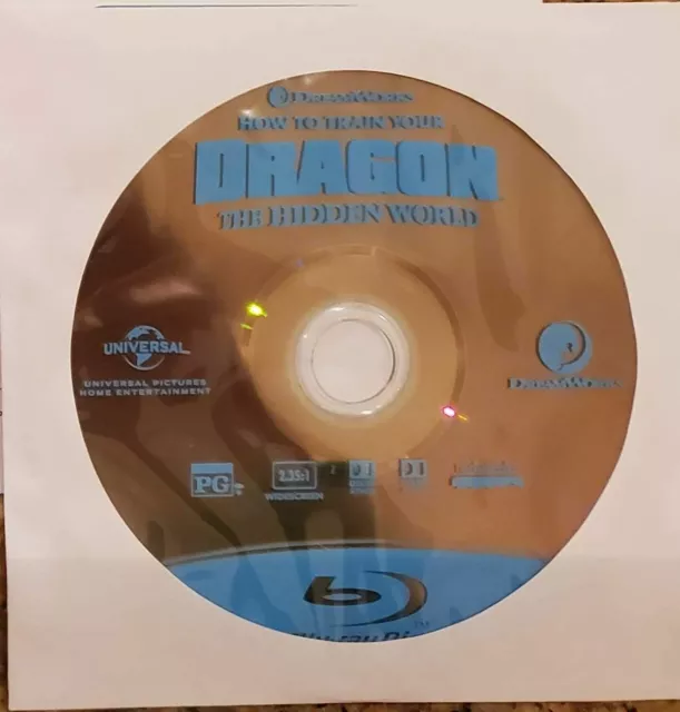 How to Train Your Dragon 3 - The Hidden World Blu-Ray Bluray Disc New (No Case)