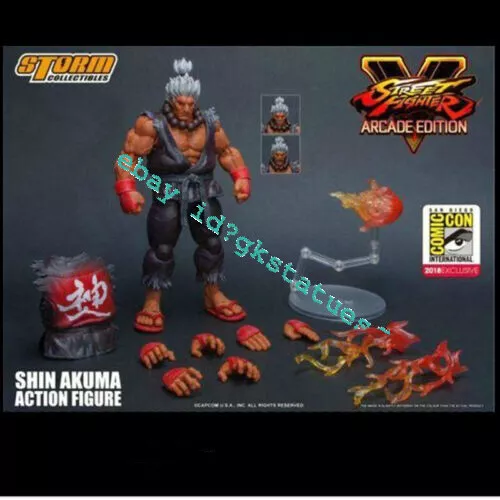 Storm Toys Street Fighter Akuma Action Figure Gouki Model In Stock 1/12 In Box