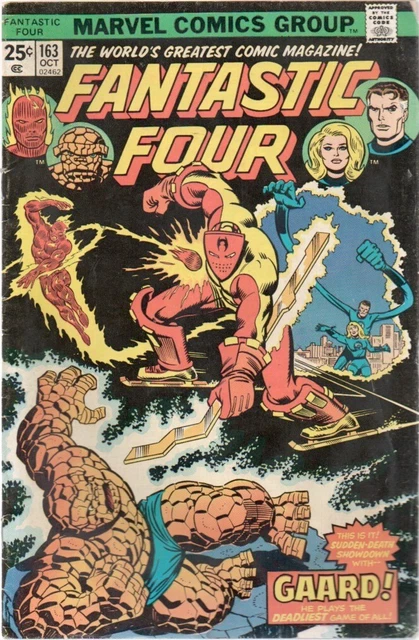 FANTASTIC FOUR #163 (1975), Rich Buckler art, Gil Kane cover art, Human Torch