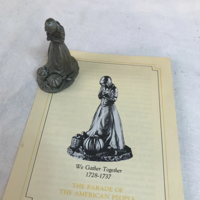 Saturday Evening Post Parade Of American People Pewter : WE GATHER TOGETHER 1980