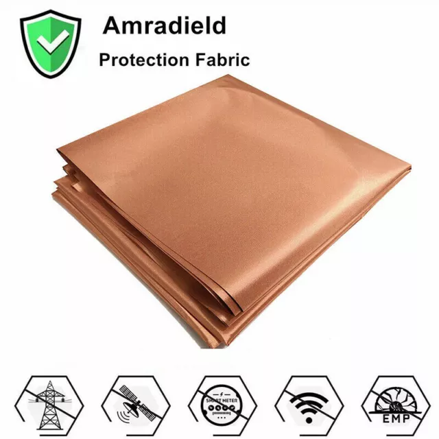 EMF Protection Pure Copper Fabric- RFID EMI RF Shielding Radiation-Proof Cloth