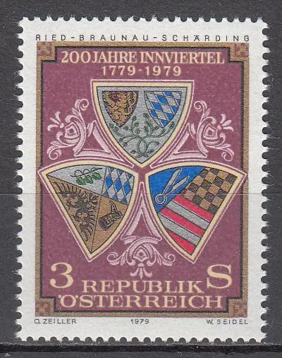 Österreich 1979 - MiNr 1610 - 200 Jahre Innviertel