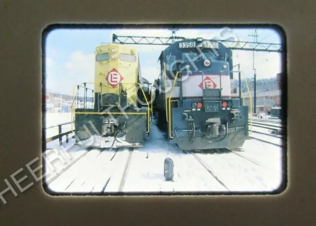Original '78 Half Frame Kodachrome Slide EL Erie Lackawanna 1227 GP7    33M62