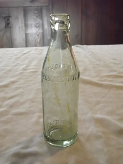 Vintage Soda Old Mynderse Schenectady Ny  7 Fl Oz Soda Bottle