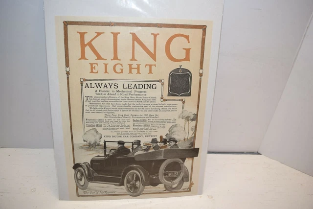 1917 King Eight Automobile Advertisement Ad Christian Herald - C3A