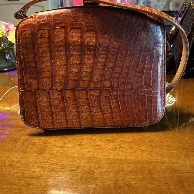 ENSIANTH Borse A Tracolla Donna Con Stampa Coccodrillo, Piccola Borsa A Secchiello, Regalo Originale Per Amanti Dei Coccodrilli