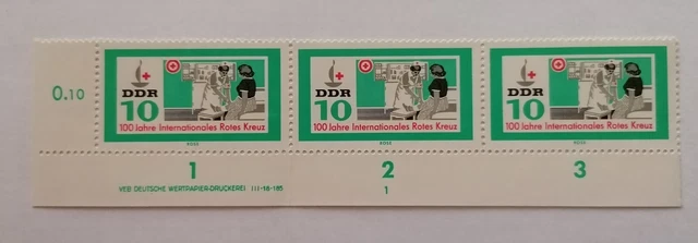 📯 DDR MiNr. 956 DV - Randstück mit Druckvermerk - postfrisch 📯
