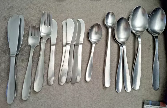 MIXED LOT Gense Sweden Silverware Flatware 28 Pieces 18-8 and Extra Stainless