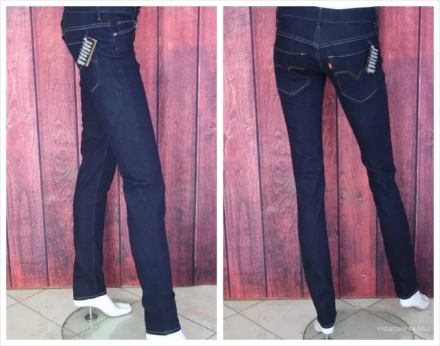 Levi's Stretch Skinny Women's Jeans Brand New W26 L32 Dark Blue Denim Levis Pant