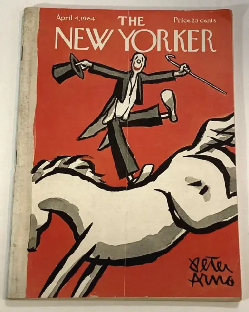 The New Yorker Magazine April 4, 1964 Complete Issue Peter Arno Circus Horse