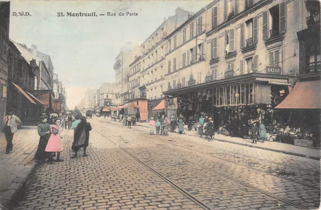Cpa 93 Watch / Rue De Paris