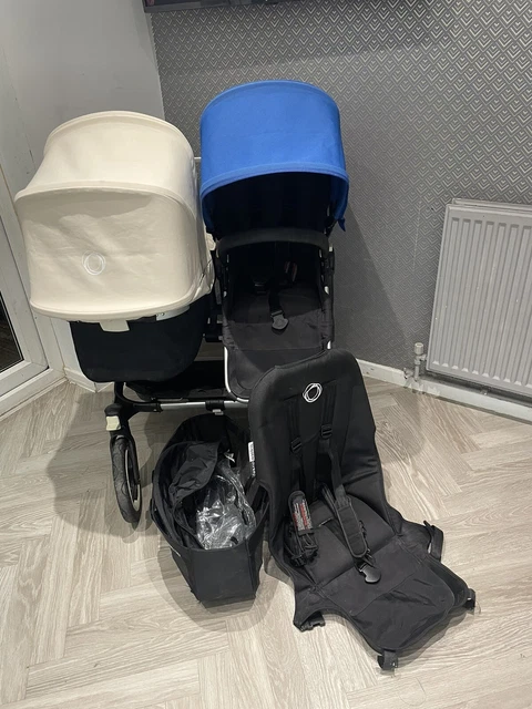 Cochecito Bugaboo Donkey Duo con cuna de transporte doble cochecito