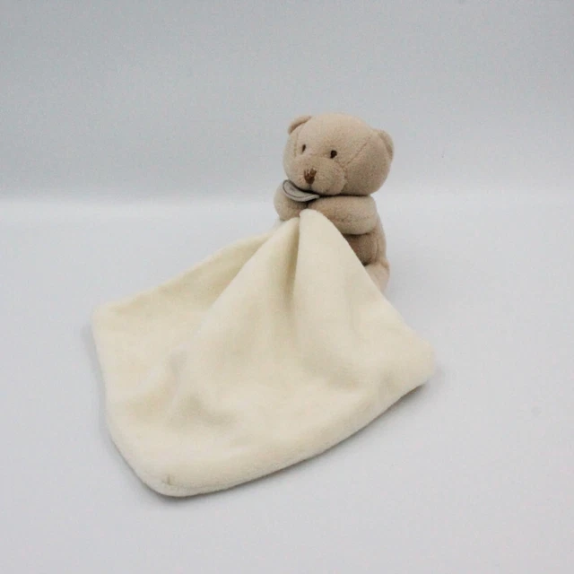 Doudou et compagnie Ours beige avec mouchoir blanc - 20922