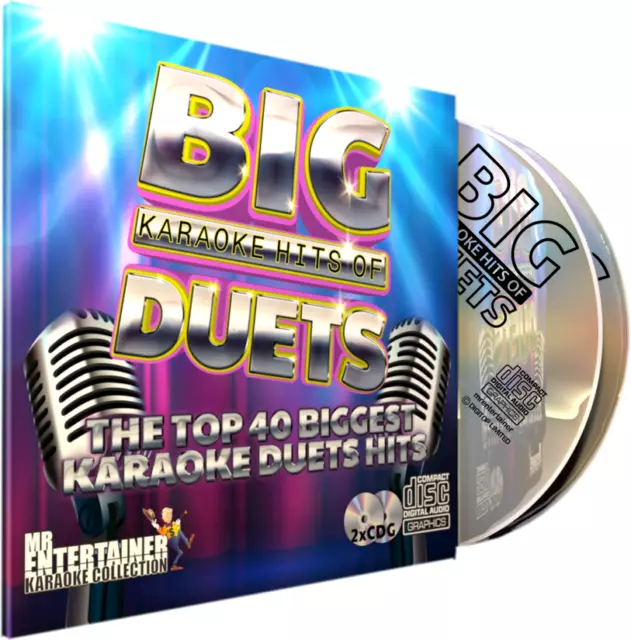 Duets Karaoke. Mr Entertainer Big Karaoke Hits Double CD+G/CDG Disc Set. Party