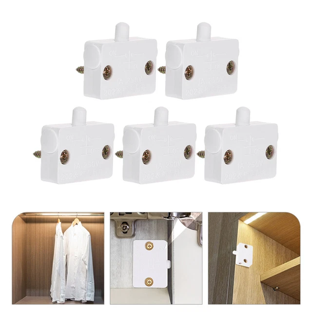 5 PCS Closet Door Light Switch Wardrobe Jamb under Automatic