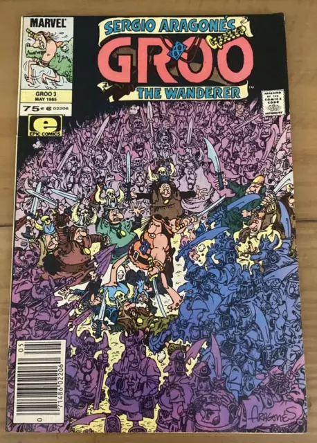 Sergio Aragones Groo The Wanderer #3 May 1985 Epic Comics Marvel Vintage