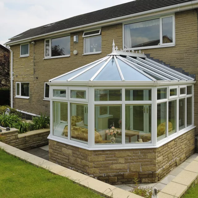 Marley Classic Conservatory Gutter Plastic Ogee Profile Ultraframe uPVC Roof 3