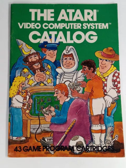 The Atari Video Computer System Catalog 43 Game Program Cartridges 1981 Brochure