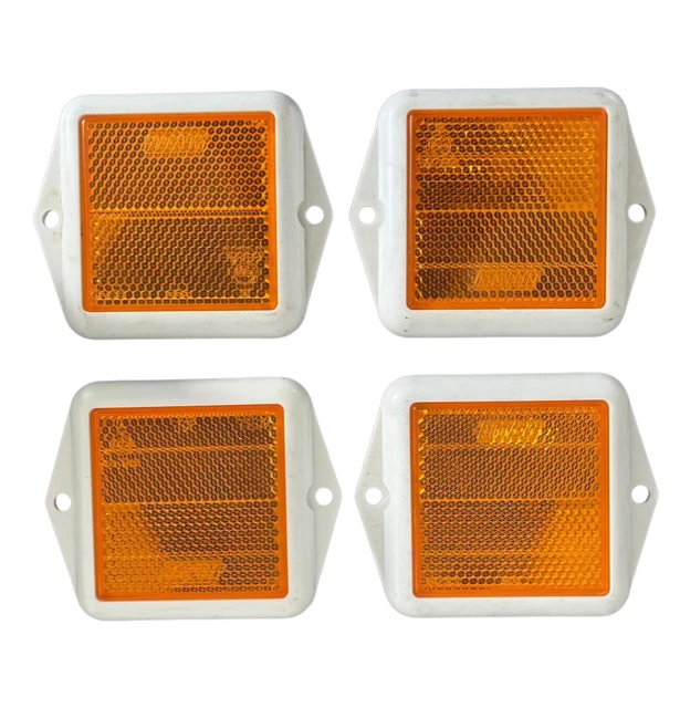 Eacalyc Catadioptres Rond Blanc Pour Remorque, Catadioptres