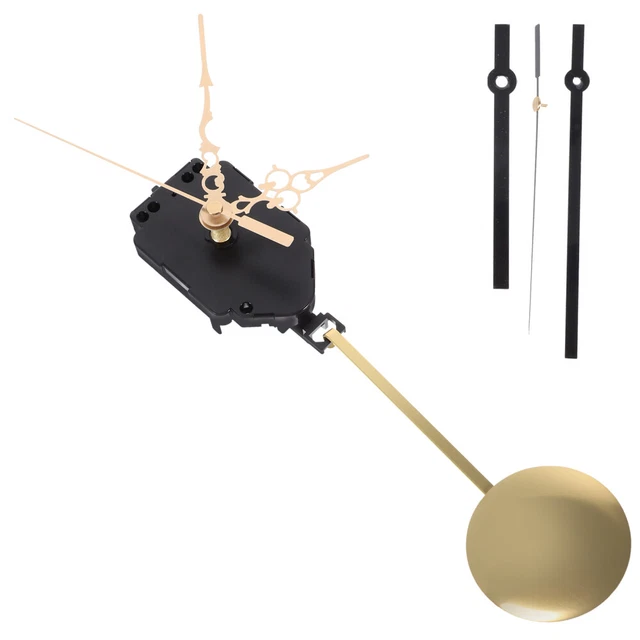 LONG SHAFT CLOCK Movement Replacement Mechanism Kit Quartz Pendulum £11