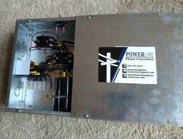 3 HP Rotary Phase Converter Panel With Push Button ON/OFF