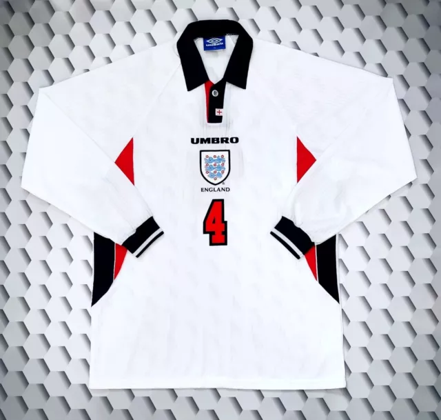 England Match Worn Shirt Paul Ince 1998 Umbro